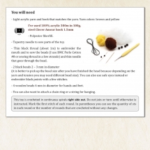 materials to crochet monkey
