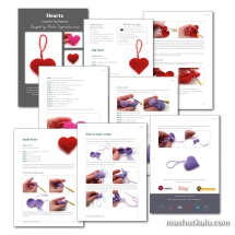 free crochet toy pattern heart