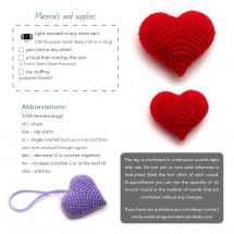crochet heart amigurumi free pattern